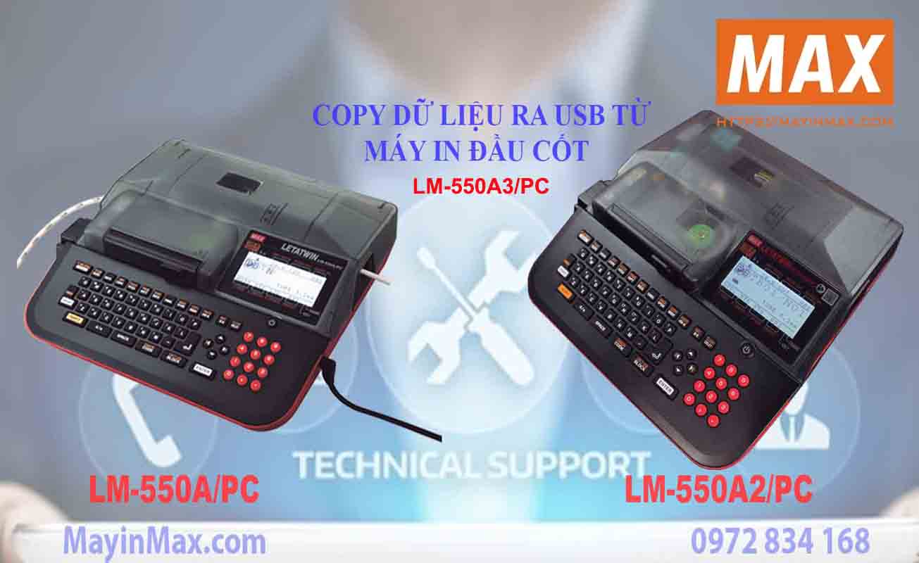 Copy dữ liệu ra USB từ Máy in đầu cốt