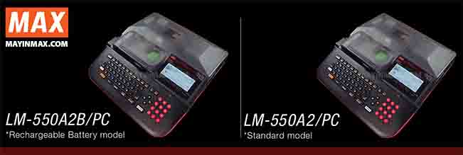 MÁY IN ĐẦU CỐT LM-550A2B/PC, LM-550A2/PC MAX JAPAN